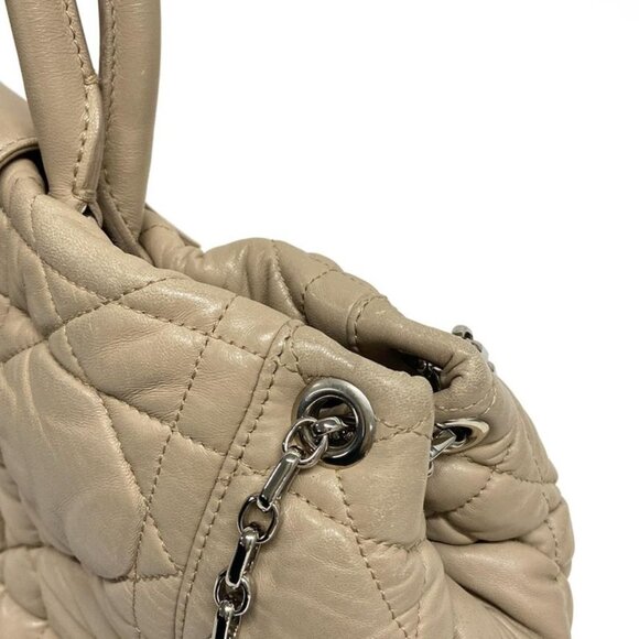 Dior Christian Tote Milly la Foret Beige Chain Shoulder Lambskin - Picture 13 of 15